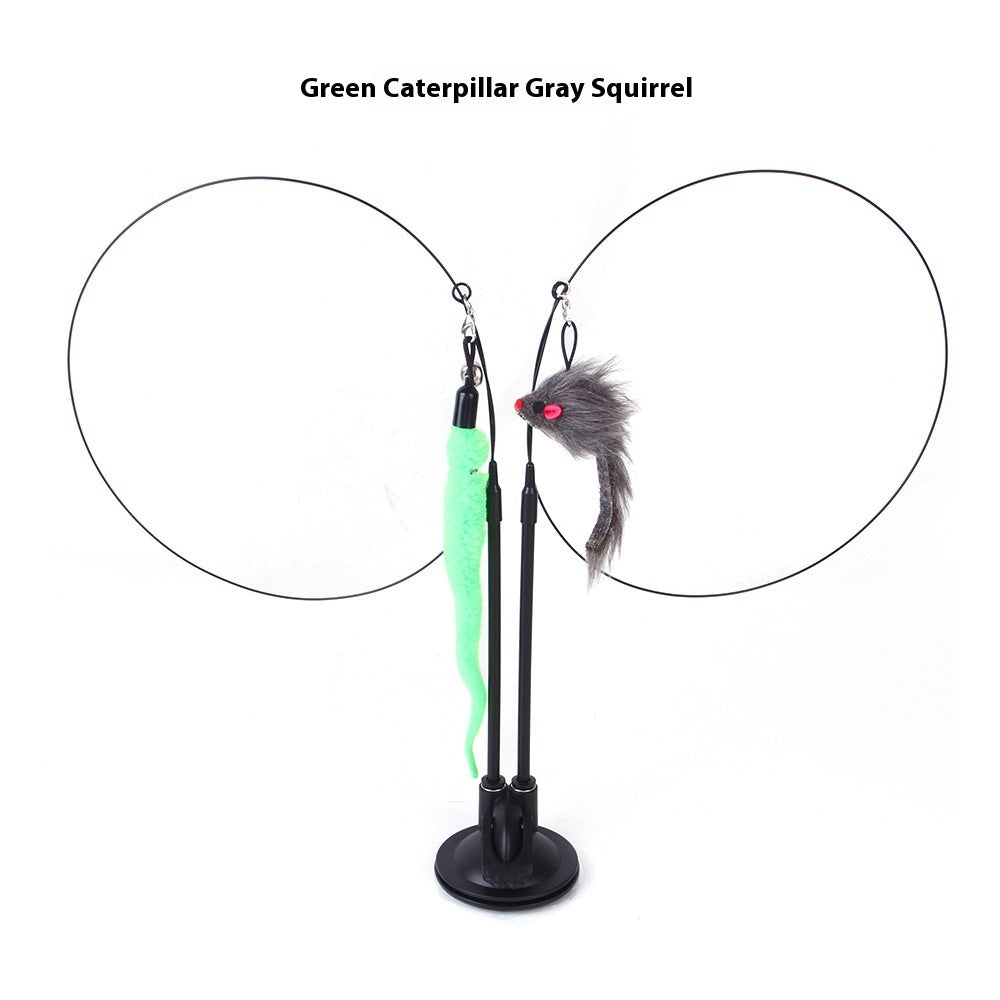 Juguete Interactivo con Ventosa para Gatos - Entretenimiento Garantizado
