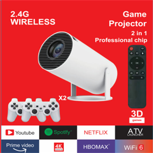 Proyector Portátil MAX300 — 4K, Pantalla hasta 200" y Control Inalámbrico