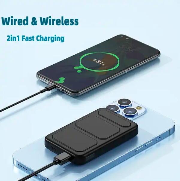 Power Bank Inalámbrico 10,000mAh 22.5W — Carga Rápida Magnética