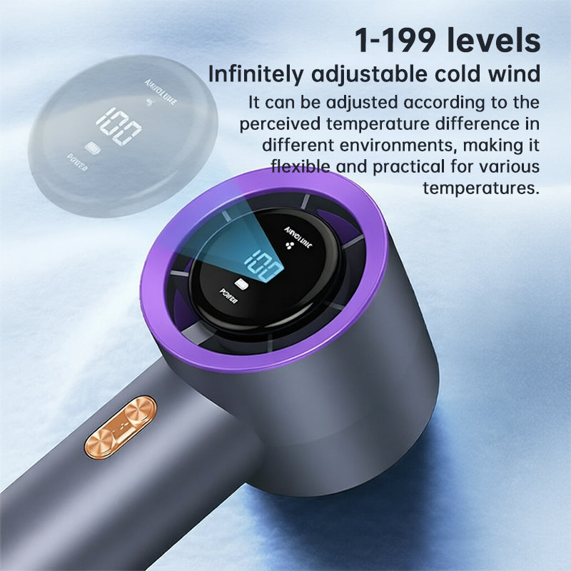 Ventilador Portátil de Mano — 6 Aspas y 199 Velocidades