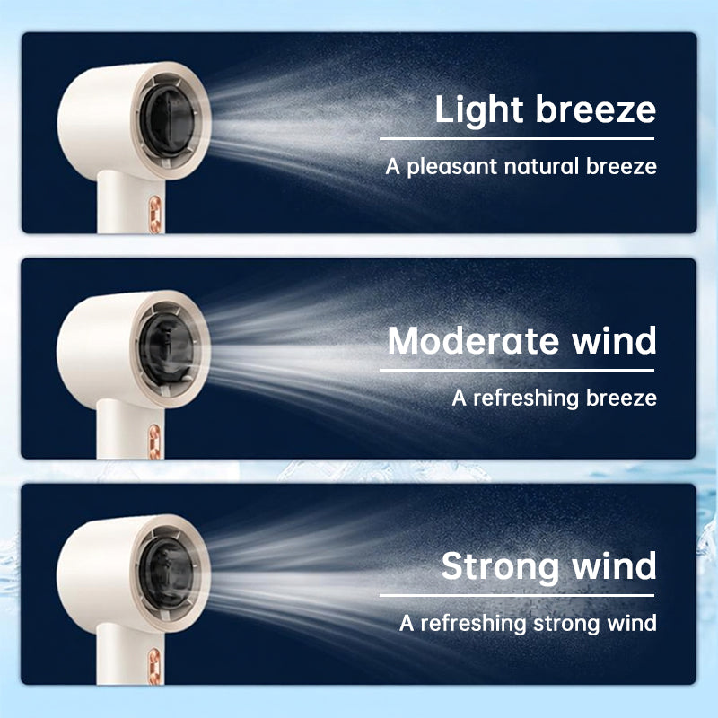 Ventilador Portátil de Mano — 6 Aspas y 199 Velocidades