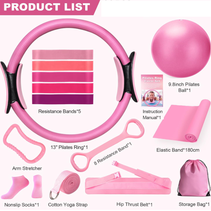 Set Completo de Yoga y Pilates — 13 Piezas para Casa