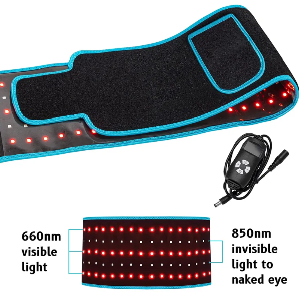 Cinturon de Terapia LED Infrarrojo - Alivio de Dolor y Recuperacion Muscular