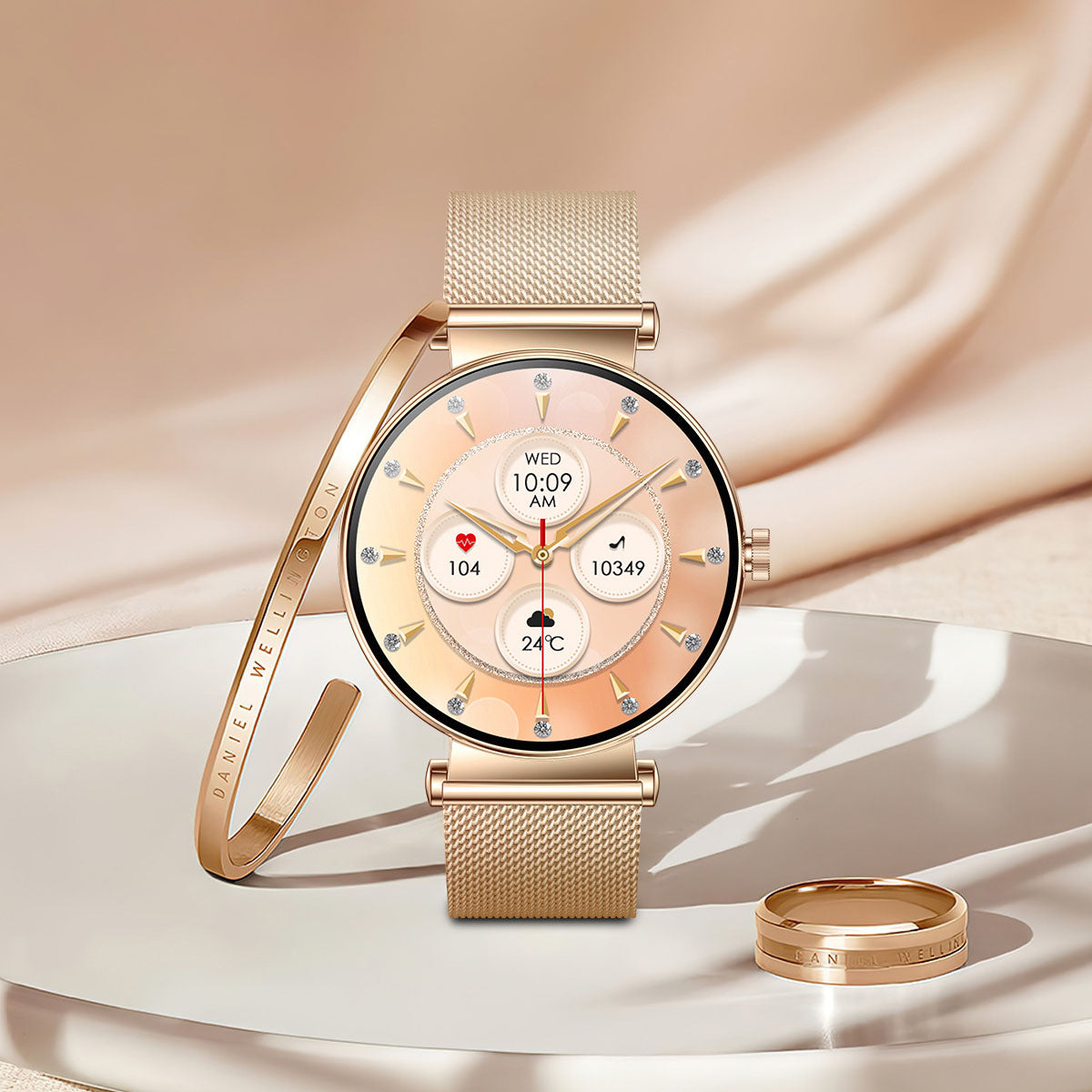 Smartwatch Y16 — Pantalla AMOLED HD para Mujer
