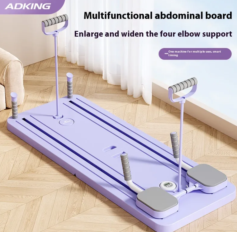 Tabla Fitness con Rueda Abdominal — Ejercicio Completo en Casa