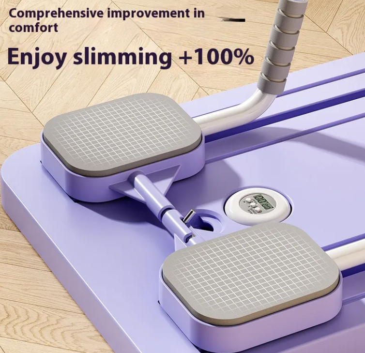 Tabla Fitness con Rueda Abdominal — Ejercicio Completo en Casa