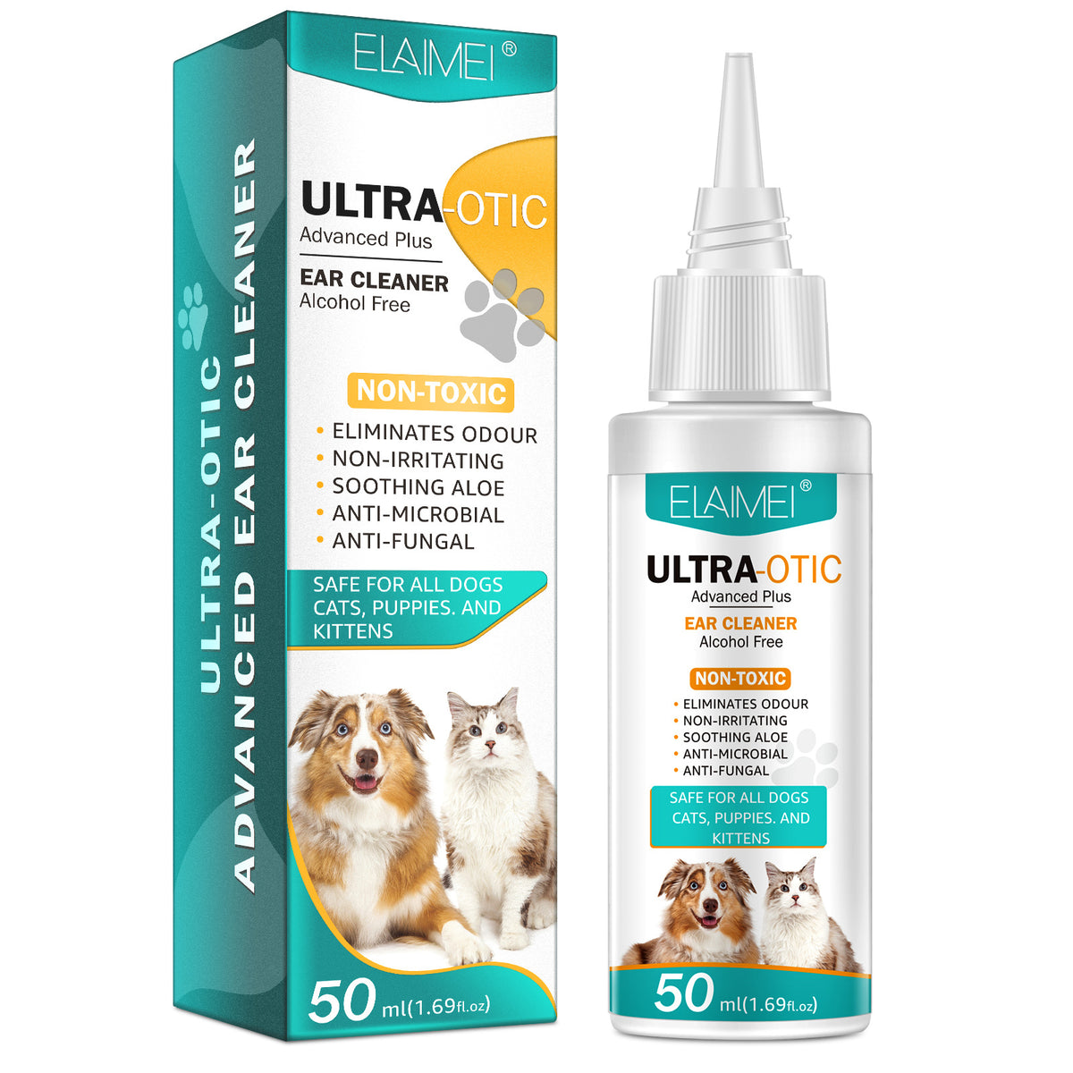 Limpiador de Oidos para Mascotas 50ml - Perros y Gatos