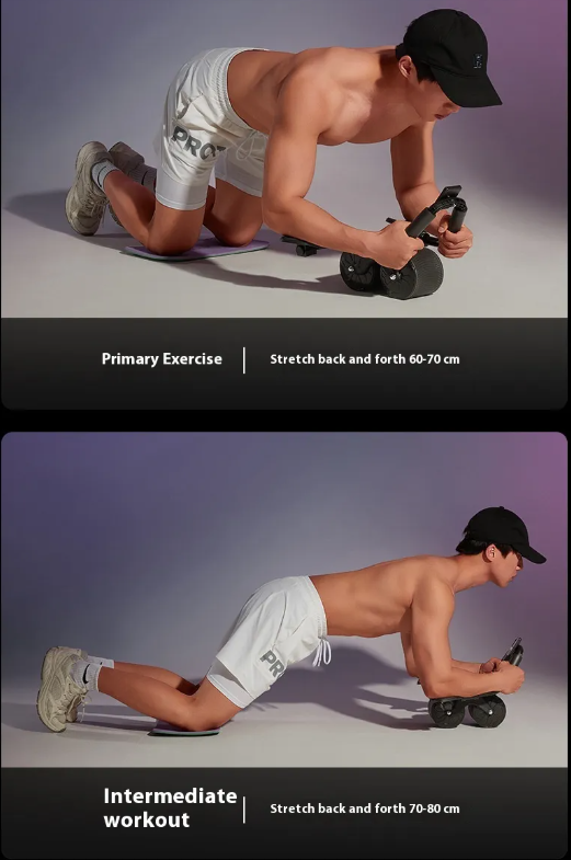 Rueda Abdominal con Rebote Automático — Ejercicio en Casa