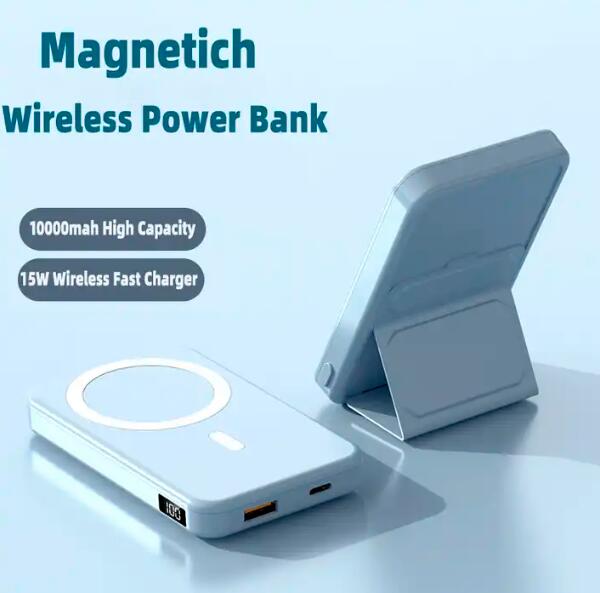 Power Bank Inalámbrico 10,000mAh 22.5W — Carga Rápida Magnética